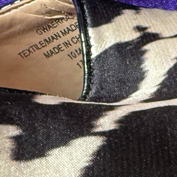 📌Guess Animal Print Fabric 5" High Heels with Open Toe & Platform Sandals 10M - Picture 11 of 16